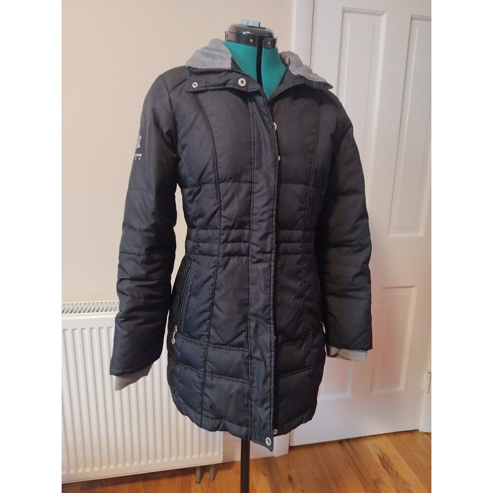 Free Country Power Down Series S Black Driftwood Puffer Jacket No Hoodie (Read)